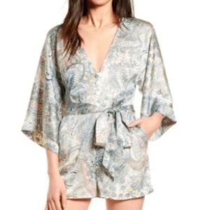 Bishop + young paisley kimono romper